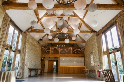 Paper Lanterns on Bartlett's Fairy Light Star Canopy